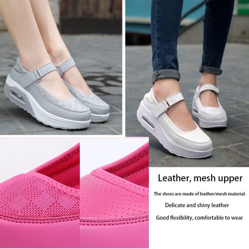 CrazySavage Womens Walking Shoe-Sock Sneakers Slip on Nursing Orthotic Heel Pain Relief Wedge Mesh Platform Air Cushion Buffer Nurse Shoe in Saudi Arabia
