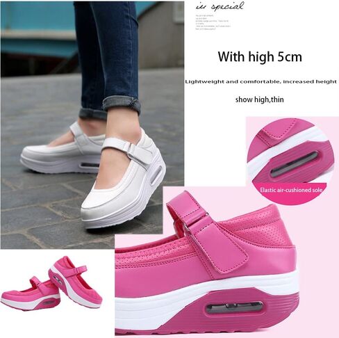 CrazySavage Womens Walking Shoe-Sock Sneakers Slip on Nursing Orthotic Heel Pain Relief Wedge Mesh Platform Air Cushion Buffer Nurse Shoe in Saudi Arabia
