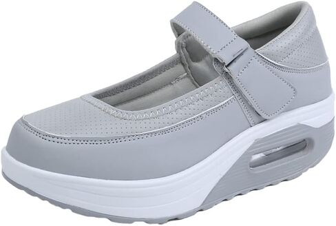 CrazySavage Womens Walking Shoe-Sock Sneakers Slip on Nursing Orthotic Heel Pain Relief Wedge Mesh Platform Air Cushion Buffer Nurse Shoe in Saudi Arabia