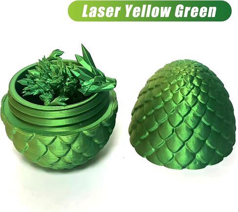 Varuotu 3D Printed Dragon Egg,Mystery Crystal Dragon Fidget Toys,Articulated Dragon,Home Desk Decor Easter Surprise Dinosaur Eggs,Adults Fidget Toys for Autism/ADHD in Saudi Arabia