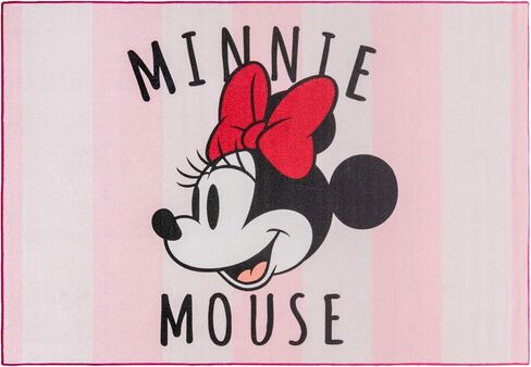 Gertmenian Disney Retro Classic Mickey Mouse Area Rug for Children & Teens, Kids Home Decor for Girls & Boys, 4x6 Large, Gray White, 31133 in Saudi Arabia