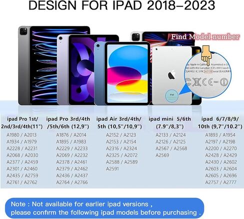 قلم ستايلس لجهاز iPad، لقلم Apple الجيل الأول/الثاني، لجهاز iPad Air 3/4/5، 2018-2023، iPad Mini 5/6، iPad 6/7/8/9/10th، iPad Pro 11"، iPad Pro 12.9 "، مع خاصية رفض راحة اليد، وحساسية الميل، مع USB C، أبيض in Saudi Arabia