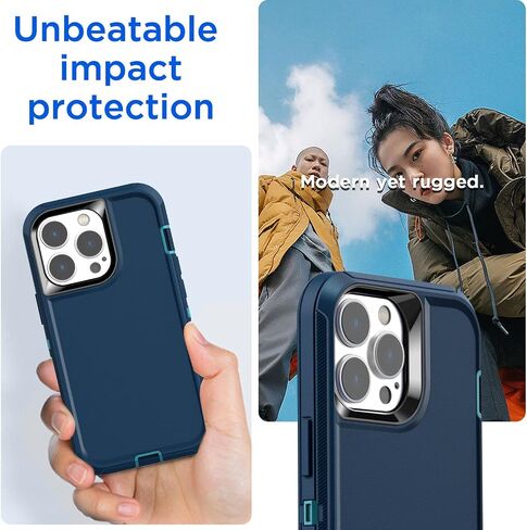 AICase Belt-Clip Holster Case for iPhone 14 Pro Case (6.1") with Glass Protector,Heavy Duty Drop Protection Full Body Rugged Shockproof/DustProof Military Grade Tough Durable Cover for iPhone 14 Pro in Saudi Arabia