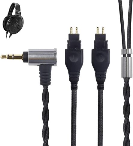 okcsc Upgraded Headphone Cable for SENNHEISER Earphones HD650 HD600 HD580 HD535 HD545 HD565 HD265,Replacement Cable with 3.5mm Stero Plug 4.8FT Length Headset Cable, HDB3 Cable in Saudi Arabia