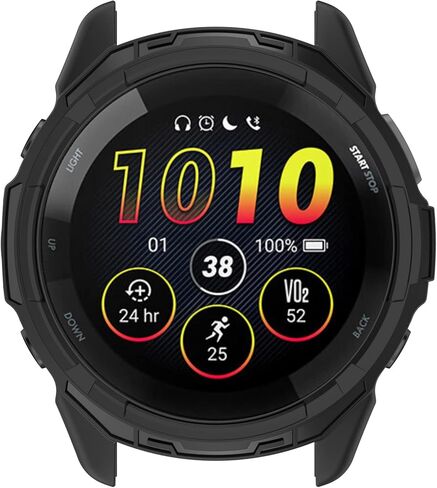 MOTONG Compatible with Garmin Forerunner 265 TPU Protective Case - TPU Protective Watch Case Cover Shell Compatible with Garmin Forerunner 265(TPU Black) in Saudi Arabia