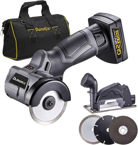 Durofix G12 Cordless 3" Compact Cut-Off Tool Kit, 20,000 RPM with Interchangeable Blades & Safety Guard in Kuwait