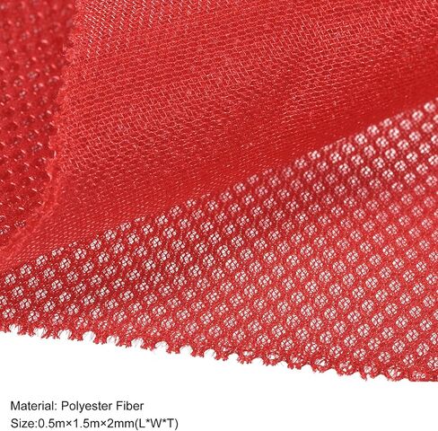 Speaker Grill Cloth Stereo Mesh Fabric Protective Dustproof Cloth, [for Home Speaker Repair] - 19.7 Inch x 59 Inch/Red in Saudi Arabia