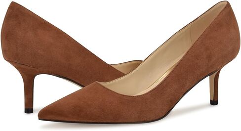 Nine West Women's Arlene Pump, Cognac Suede 121, 7 in Saudi Arabia