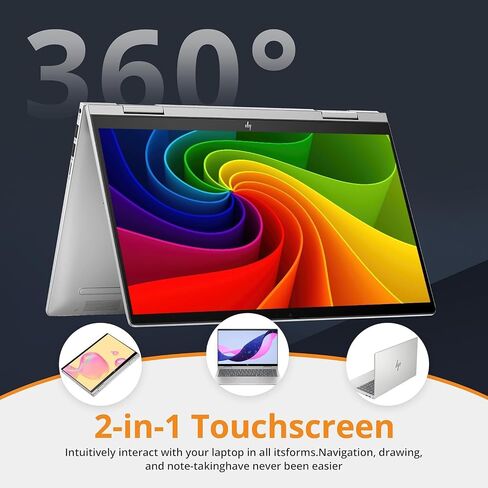 HP Envy 2-in-1 Laptop, 16" Wide Ultra XGA (1920 x 1200) Touchscreen, AMD Ryzen 5 8640HS - 8GB Memory, 2TB PCIe SSD, 5MP IR Camera, Windows 11 Home, w/Stylus in Saudi Arabia