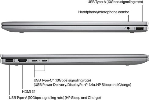 HP Envy 2-in-1 Laptop, 16" Wide Ultra XGA (1920 x 1200) Touchscreen, AMD Ryzen 5 8640HS - 8GB Memory, 2TB PCIe SSD, 5MP IR Camera, Windows 11 Home, w/Stylus in Saudi Arabia