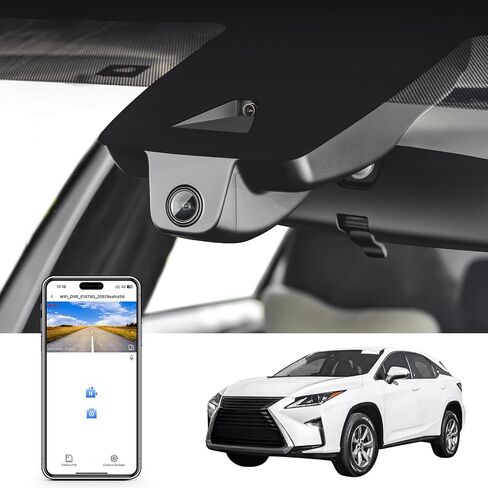 كاميرا أمامية 4K وخلفية 1080 بكسل مخصصة لسيارة Lexus RX 2023 2024 (الموديل C)، RX350 RX350h RX500h Premium Luxury F Sport، مظهر OEM، فيديو UHD 2160P، وضع انتظار السيارات، WiFi والتطبيق، بطاقة 128 جيجابايت in Kuwait