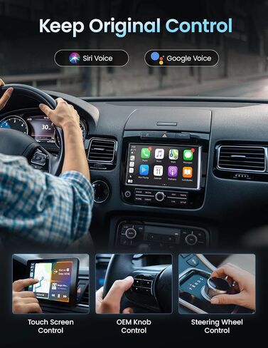 Kello Carplay Wireless Adapter, Convert Wired to Wireless CarPlay Adapter, Auto Car Play Wireless Dongle with iOS 10+ / Android 11+, Support OTA in Saudi Arabia