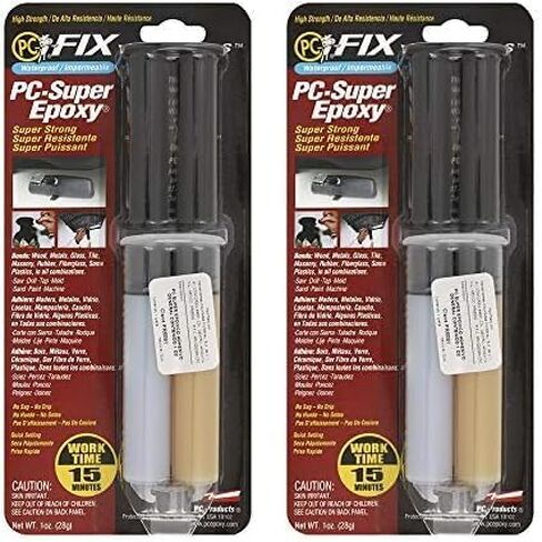 منتجات الكمبيوتر الشخصي، معجون لاصق PC-Super Epoxy، حقنة مزدوجة بوزن 1 أونصة، شفافة 16619 in Kuwait