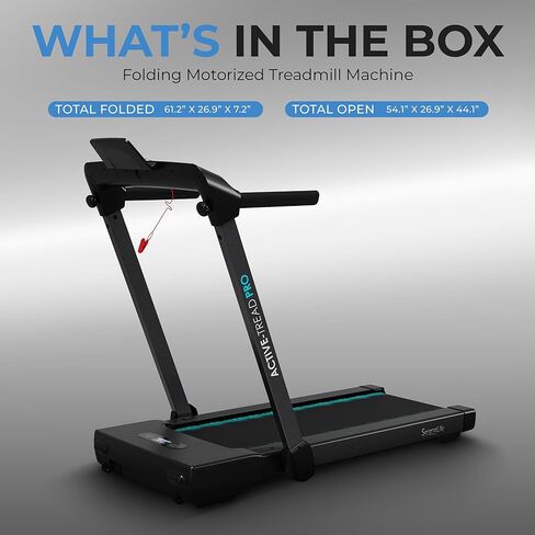 SereneLife Foldable Walking Pad Treadmill, Speed 0.6 – 7.6 MPH Under Desk 2.5 HP App Support, Easy Assembly and Storage, Wide Belt for Walking or Jogging in Saudi Arabia