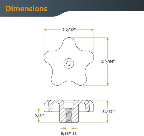 POWERTEC 72030 T Track Knob Kit w/T Slot Router Bit (5/8" Dia. x 3/16" H x 1/4" Shank), Threaded Knobs and 5/16"-18 T Slot Bolts Set, 16-pc T Track Accessories for Woodworking Jigs and Fixtures in Saudi Arabia