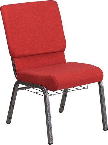 Flash Furniture HERCULES Series 18.5''W Church Chair in Blue Fabric with Cup Book Rack - Gold Vein Frame in Saudi Arabia