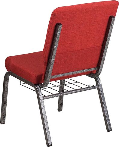 Flash Furniture HERCULES Series 18.5''W Church Chair in Blue Fabric with Cup Book Rack - Gold Vein Frame in Saudi Arabia
