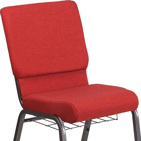 Flash Furniture HERCULES Series 18.5''W Church Chair in Blue Fabric with Cup Book Rack - Gold Vein Frame in Saudi Arabia