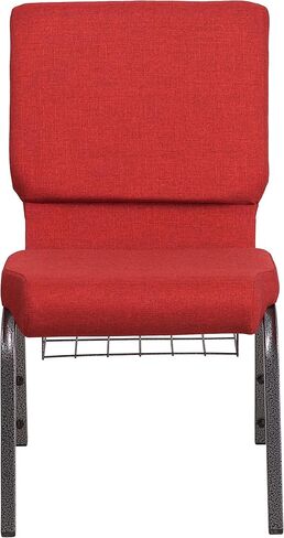 Flash Furniture HERCULES Series 18.5''W Church Chair in Blue Fabric with Cup Book Rack - Gold Vein Frame in Saudi Arabia