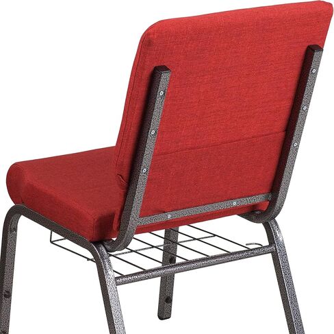 Flash Furniture HERCULES Series 18.5''W Church Chair in Blue Fabric with Cup Book Rack - Gold Vein Frame in Saudi Arabia
