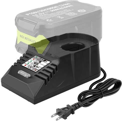 Mini Charger for Ryobi 18V Battery, 1/2 Size of P117 Charger, Compatible with Ryobi 18V Lithium Battery P102 P108 P189 P197 P107 (Only for 18V Battery) in Saudi Arabia