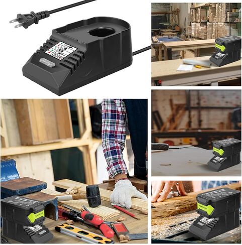 Mini Charger for Ryobi 18V Battery, 1/2 Size of P117 Charger, Compatible with Ryobi 18V Lithium Battery P102 P108 P189 P197 P107 (Only for 18V Battery) in Saudi Arabia