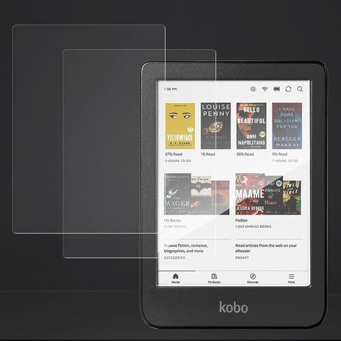 Anti-Glare Matte Screen Protector for 6'' Kobo Clara Colour/Clara BW/Clara 2E (2-Pack) Anti Fingerprint Anti Burst Nano Matte Skin PET Soft Film (Matte) in Saudi Arabia