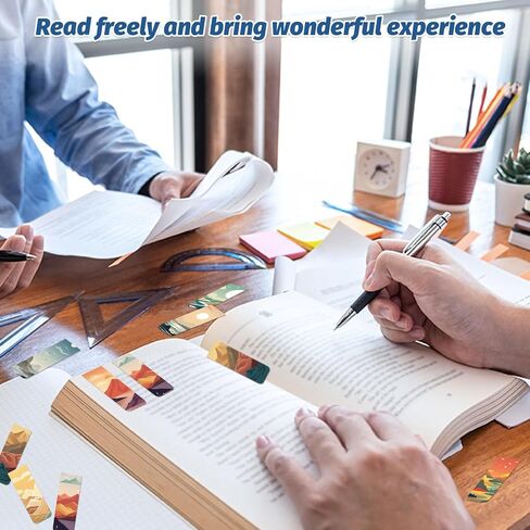 48 Pieces Unique Magnetic Bookmarks Magnet Page Markers - Book Marks for Reading Women & Men with Storage Boxes - Cute Magnet Bookmark Clips for Reading Pleasure in Saudi Arabia