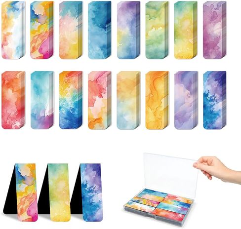 48 Pieces Unique Magnetic Bookmarks Magnet Page Markers - Book Marks for Reading Women & Men with Storage Boxes - Cute Magnet Bookmark Clips for Reading Pleasure in Saudi Arabia