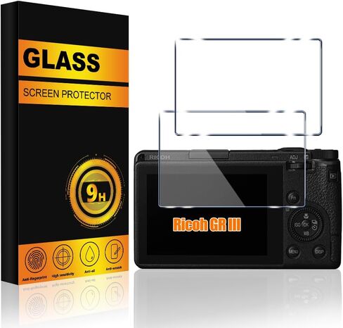 عبوتان من زجاج واقي شاشة الكاميرا الرقمية Ricoh GR III X/GR 3 X، واقي شاشة زجاجي مقوى ممتاز صلابة 9H مضاد للخدش وخالي من الفقاعات لكاميرا Ricoh GR III / GR3 الرقمية in Kuwait