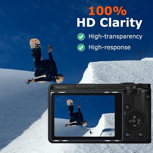 عبوتان من زجاج واقي شاشة الكاميرا الرقمية Ricoh GR III X/GR 3 X، واقي شاشة زجاجي مقوى ممتاز صلابة 9H مضاد للخدش وخالي من الفقاعات لكاميرا Ricoh GR III / GR3 الرقمية in Kuwait