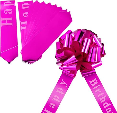 Happy Birthday Car Bow Big Car Ribbon Bow Large Gift Wrapping Bow Giant Bow for Car Decorative Huge Pull Bow for Christmas Party Birthday Car Decoration (Purple,20 Inches) in Saudi Arabia