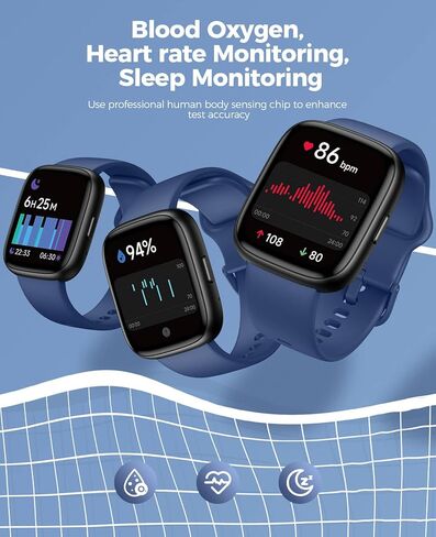 ساعات ذكية 2024 للرجال مع اتصال بلوتوث، قرص Alexa مدمج 1.83 بوصة HD DIY مع معدل ضربات القلب، أكسجين الدم، النوم، 100 وضع رياضي لتتبع اللياقة البدنية، ساعة ذكية لنظام Android iOS in Kuwait