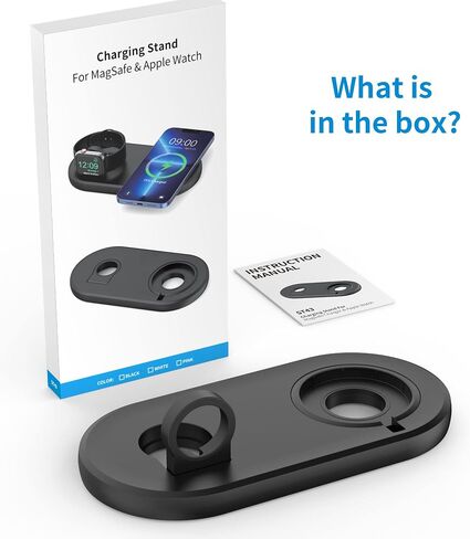 SOKUSIN Stand for Apple Watch iPhone - 2 in 1 Mag Safe Charger Holder, Folding Charging Station Dock Compatible with All iWatch Series and iPhone 15 14 13 12/AirPods Magnetic Case in Saudi Arabia