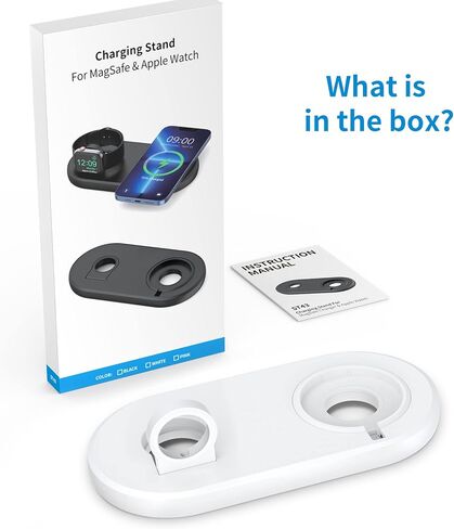 SOKUSIN Stand for Apple Watch iPhone - 2 in 1 Mag Safe Charger Holder, Folding Charging Station Dock Compatible with All iWatch Series and iPhone 15 14 13 12/AirPods Magnetic Case in Kuwait