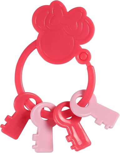 Disney Minnie Mouse Key Shape Keyring Teether, Multi in Saudi Arabia