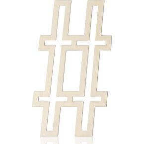Wooden Letters 12 Inch,1/5 Inch Thick Large Wood Letter M Cutouts Unfinished Wooden Alphabet Letters for Wall Decor Crafts DIY Painting Birthday Party Nursery Holiday Big Home Decorations