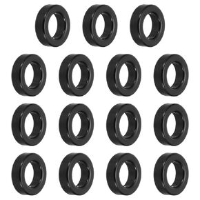 uxcell 15Pcs Toroid Core, 24x42x16mm Iron Ferrite Chokes Ring Power Toroidal Transformer to Stabilize Signal Transmission Resist Electromagnetic Interference, Black