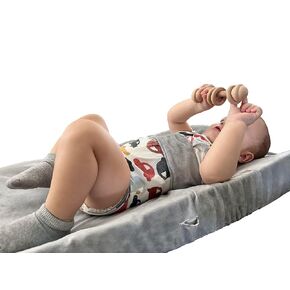 Protector Ultra Soft Minky Plush Changing Table Covers Breathable Changing Table Sheets Wipeable Changing Pad Covers (Gray) Mom's Choice Award Winner