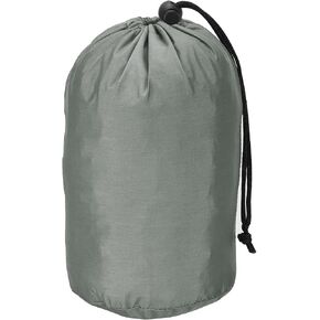 PATIKIL Stuff Sack, 5 x 10 Inch Waterproof Outdoor Storage Sack Portable Drawstring Dust Flap Bag for Camping, Dark Gray