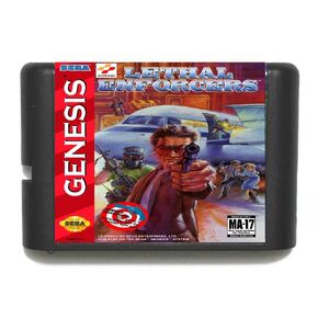 Lethal Enforcers 16 Bit MD Game Card For Sega Megadrive Genesis Video Game Console Cartridge