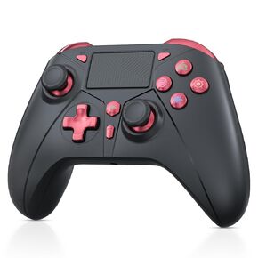 Gamrombo Wireless Controller Replacement for Sony PS4 Controller,Compatible with PS4/Slim/Pro/Windows PC,Built-in 1000mAh Battery/Macro/Audio Jack/Turbo/Double Shock/6-Axis Motion Sensor