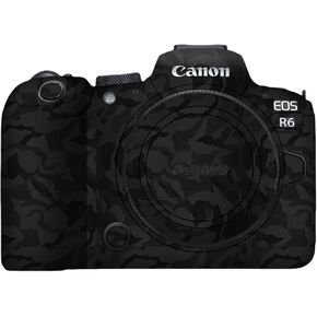 Camera Body Protective Film Compatible with Canon EOS R6 Camera Camouflage Film Camera Sticker Anti-Scratch Anti-Wear Precision-cut Custom-fit Easy Installation (Color:Circuit Board Black)