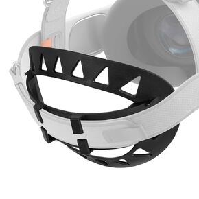 Geekria VR Head Strap Pad Compatible with Vision Pro/Meta Q3/Q2, TPU Head Strap Replacement Cushion, Bracket for The Back of The Head HeadStrap, Lightweight and Anti-Skid Game Accessories (Black)