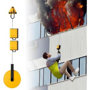 Rescue Unit, Evacuation and Rescue Device, High-Rise Escape Device, 2-25 Floor Fire Escape Device, Building Escape Evacuation Kit, Emergency Exit Device, 325ft (YD-325FT)