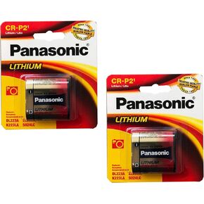 2x Panasonic CR-P2 6V Photo Lith Battery Replace 223, 23-175, 2CR-P2, 5024LC, 6204, CR17-33, CRP2, CRP2P