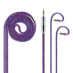 HCKSweetLife 12 Core 6N Silver Plated Monocrystalline Copper Cable Earphone Repair Cable MMCX/0.78 2PIN/QDC Detachable Metal Connector 3.5mm/4.4mm Plug Upgrade Cable