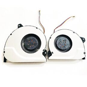 Fleshy Leaf Replacement CPU+GPU Cooling Fan for ASUS ROG Strix GL702VMK GL702VML GL702VM GL702VS GL702VSK S7VM DC5V 13NB0DQ0AM0201 DFS2000054Q0T FJ9U 13NB0DQ0AM0301 DFS551205ML0T FJ9T