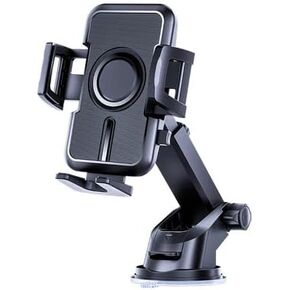 Soporte Universal para coches, diseño con Gran estabilidad y succion (para Manos libres, parabrisa, tablero y ventilacion del automovil .) disponible para Todos Los Smartphones