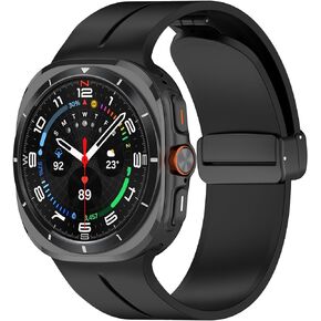Compatible with Samsung Galaxy Watch 7 Ultra 47mm Band (2024), Soft Sport Silicone Breathable Strap Wristbands for Men Women